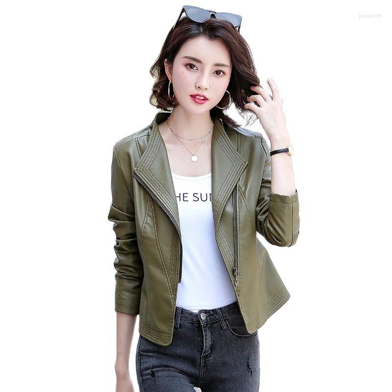 Women's Leather Women Zipper Biker Jacket PU Outerwear SpringAutumn Fashion Long-sleeve Slim Moto Coat Short Female Sheepskin 5XL, Black
Women's Leather Women Zipper Biker Jacket PU Outerwear SpringAutumn Fashion Long-sleeve Slim Moto Coat Short Female Sheepskin 5XL, Black