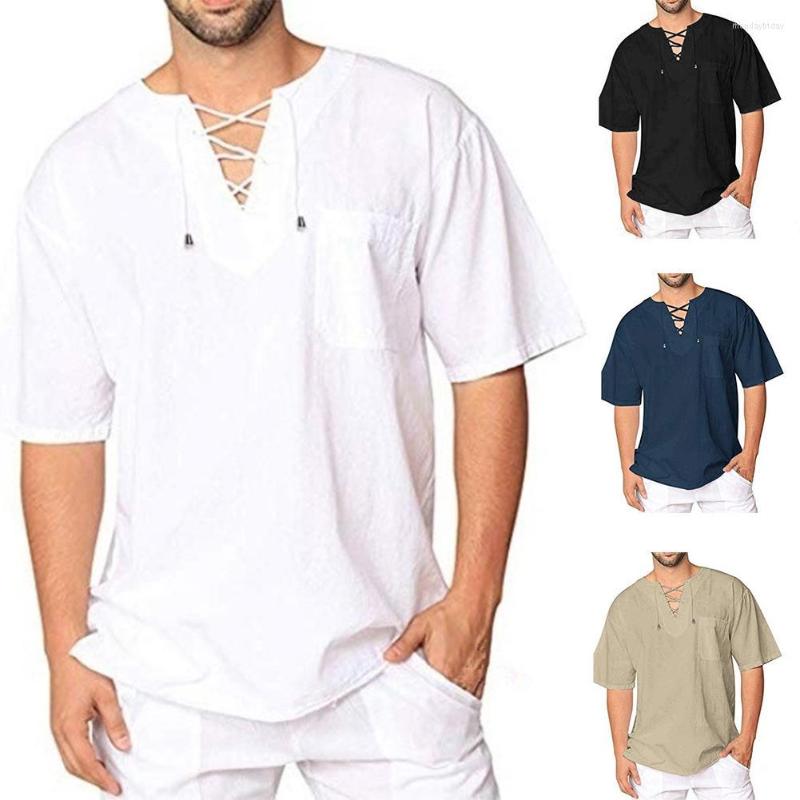 Men' T Shirts Men Fashion Solid Color Short Sleeve Bandage V Neck T-Shirt Baggy Blouse Top Casual Retro Male Clothing Plus Size, Khaki
Men' T Shirts Men Fashion Solid Color Short Sleeve Bandage V Neck T-Shirt Baggy Blouse Top Casual Retro Male Clothing Plus Size, Khaki