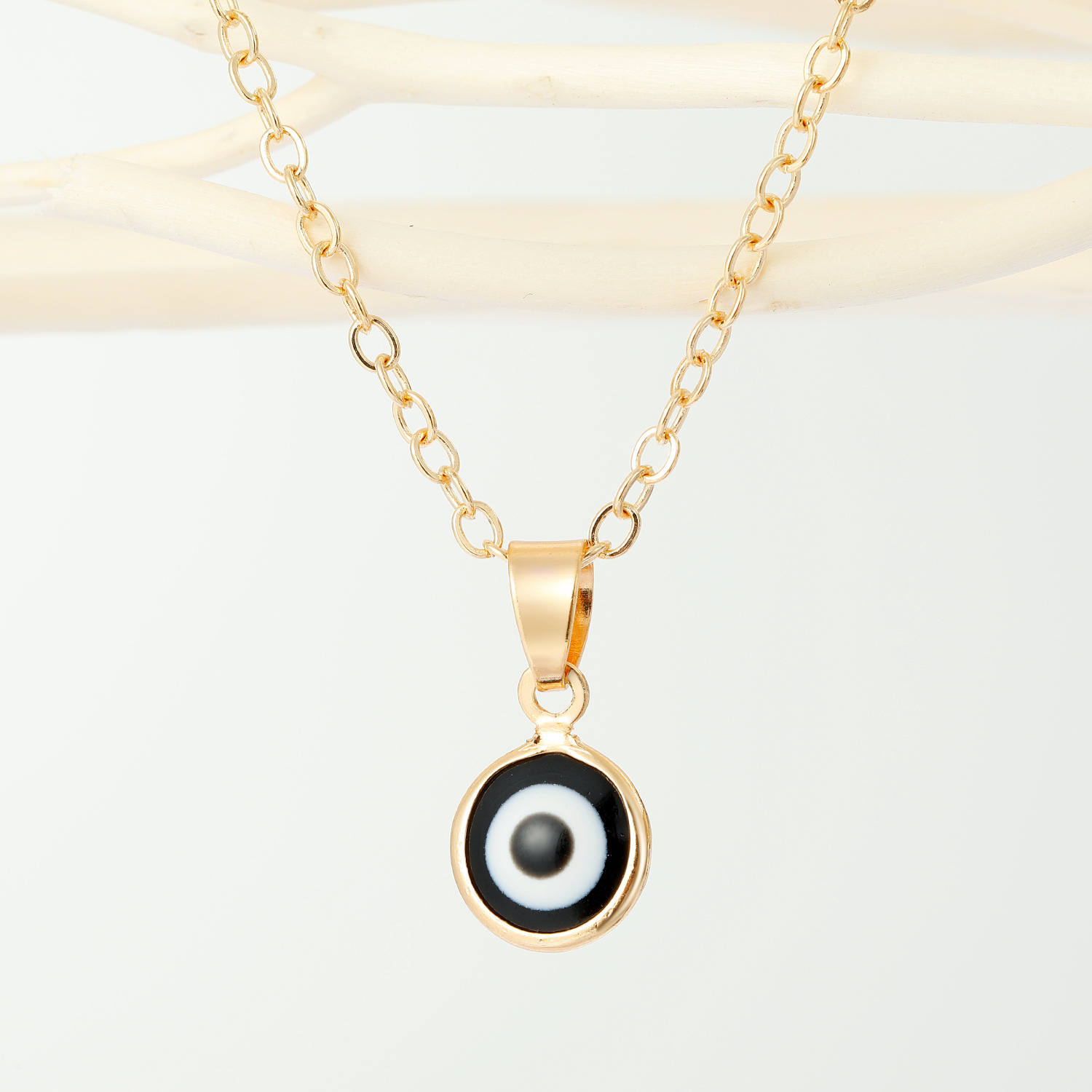 Blue Evil Eye Necklace For Women Gift Jewelry Fashion Simple Colorful Turkey Lucky Eye Clavicle Chain Choker Necklace