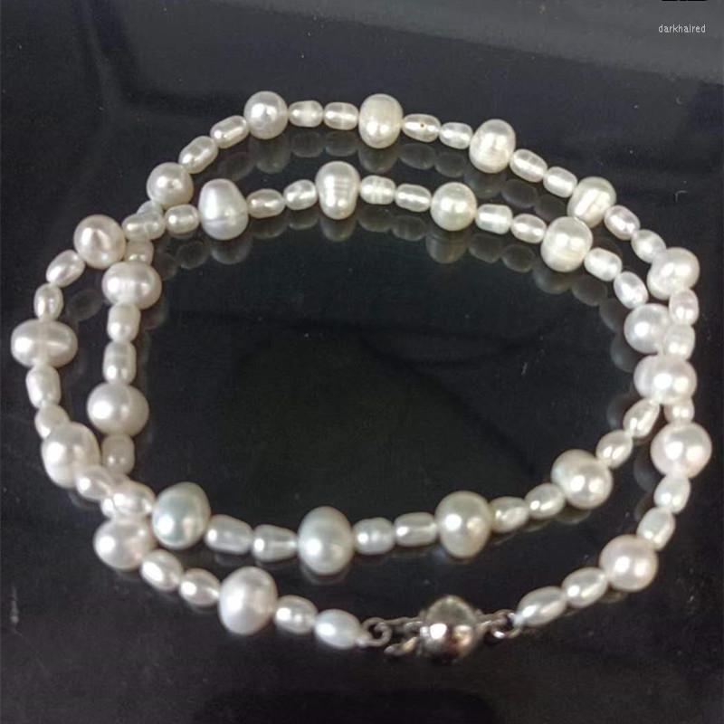Chains Fine 4-5mm & 7-8mm White Freshwater Cultured Pearl Fashion Necklace 18-inch Women's Jewelry
Chains Fine 4-5mm & 7-8mm White Freshwater Cultured Pearl Fashion Necklace 18-inch Women's Jewelry