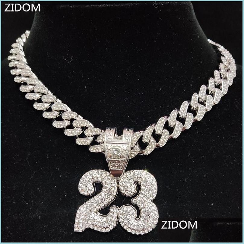 Pendant Necklaces Pendant Necklaces Men Women Hip Hop Number 23 Necklace With 1M Crystal Cuban Chain Hiphop Iced Out Bling Fashion C Dhr7F
Pendant Necklaces Pendant Necklaces Men Women Hip Hop Number 23 Necklace With 1M Crystal Cuban Chain Hiphop Iced Out Bling Fashion C Dhr7F