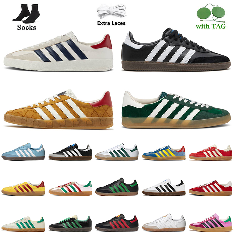 2023 New Originals Samba Vegans Gazele Running Shoes OG Designer Platform Sneakers White Black Gum Red Velvet Green Suede Wales Bonner Mexico Woman Mens Trainers, C13 36-45
2023 New Originals Samba Vegans Gazele Running Shoes OG Designer Platform Sneakers White Black Gum Red Velvet Green Suede Wales Bonner Mexico Woman Mens Trainers, C13 36-45