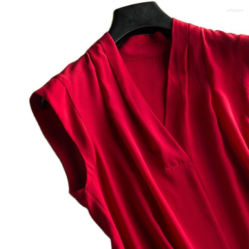 Women's Blouses Woman Spring V-neck Sleeveless Solid Silk Shirts Female Summer Hedging Thin Breathable Blouse Lady Tops, Gray
Women's Blouses Woman Spring V-neck Sleeveless Solid Silk Shirts Female Summer Hedging Thin Breathable Blouse Lady Tops, Gray