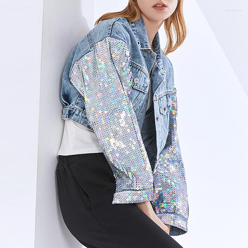 Women's Jackets Fashion Brand Denim Jacket Women's 2022 Spring Loose Sequins Long Sleeve Short, Picture color
Women's Jackets Fashion Brand Denim Jacket Women's 2022 Spring Loose Sequins Long Sleeve Short, Picture color