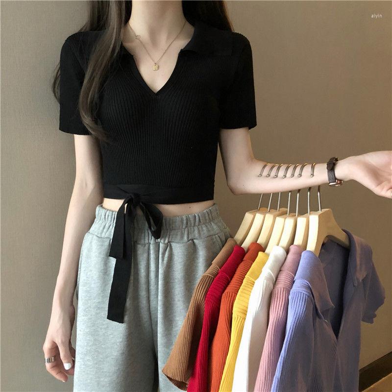 Women's T Shirts Woman TShirts Black Short-Sleeved T-shirt Women's Summer 2022 Knitted Top Crop Mujer Camisetas
Women's T Shirts Woman TShirts Black Short-Sleeved T-shirt Women's Summer 2022 Knitted Top Crop Mujer Camisetas