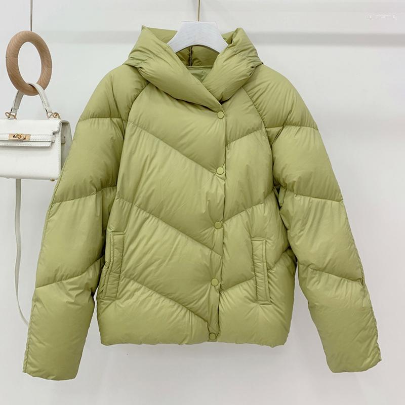Women's Down FTLZZ Winter Hooded Light Feather Short Jacket Women 90% White Duck Coat Fluffy Puffer Parker Solid Color Casual Outwear, Beige
Women's Down FTLZZ Winter Hooded Light Feather Short Jacket Women 90% White Duck Coat Fluffy Puffer Parker Solid Color Casual Outwear, Beige
