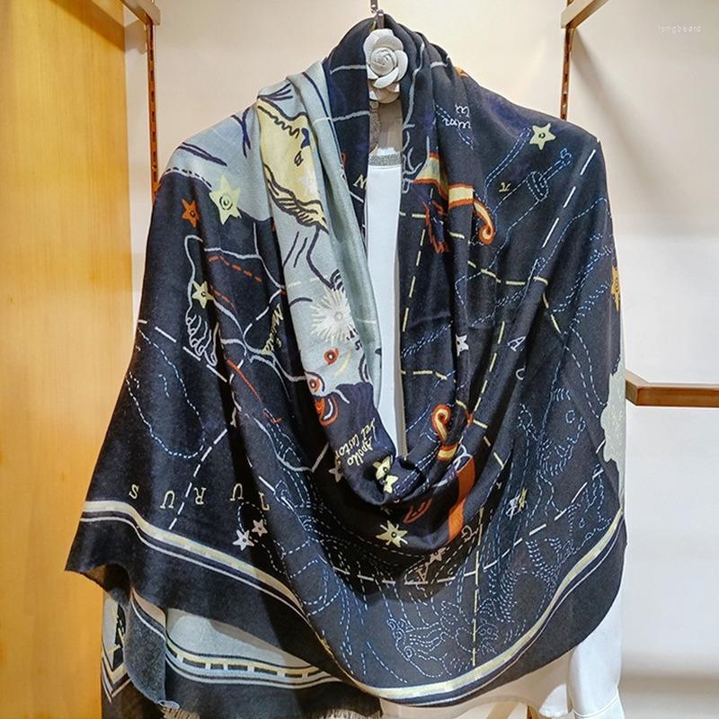 Scarves High-end Elegant Women's Exquisite Constellation Print Quality Cashmere Fine Beard Edge Warm Soft Thin Long Scarf Shawl
Scarves High-end Elegant Women's Exquisite Constellation Print Quality Cashmere Fine Beard Edge Warm Soft Thin Long Scarf Shawl