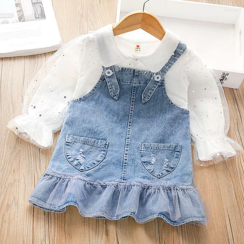 Girl Dresses Baby Dress Skirt Spring Style Strap Cute Mesh Stitching Denim Children Shirt Summer For, White
Girl Dresses Baby Dress Skirt Spring Style Strap Cute Mesh Stitching Denim Children Shirt Summer For, White