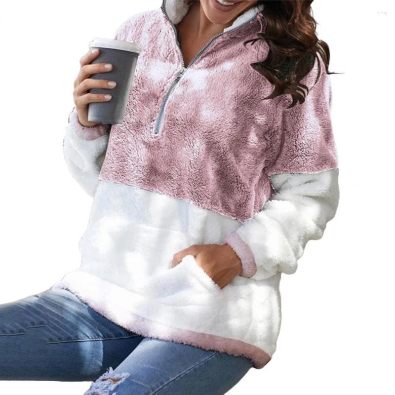 Women's Hoodies Women's Hooded Coat Zipper Autumn Pocket Patchwork Contrast Color Loose Thermal For Winter, Black
Women's Hoodies Women's Hooded Coat Zipper Autumn Pocket Patchwork Contrast Color Loose Thermal For Winter, Black