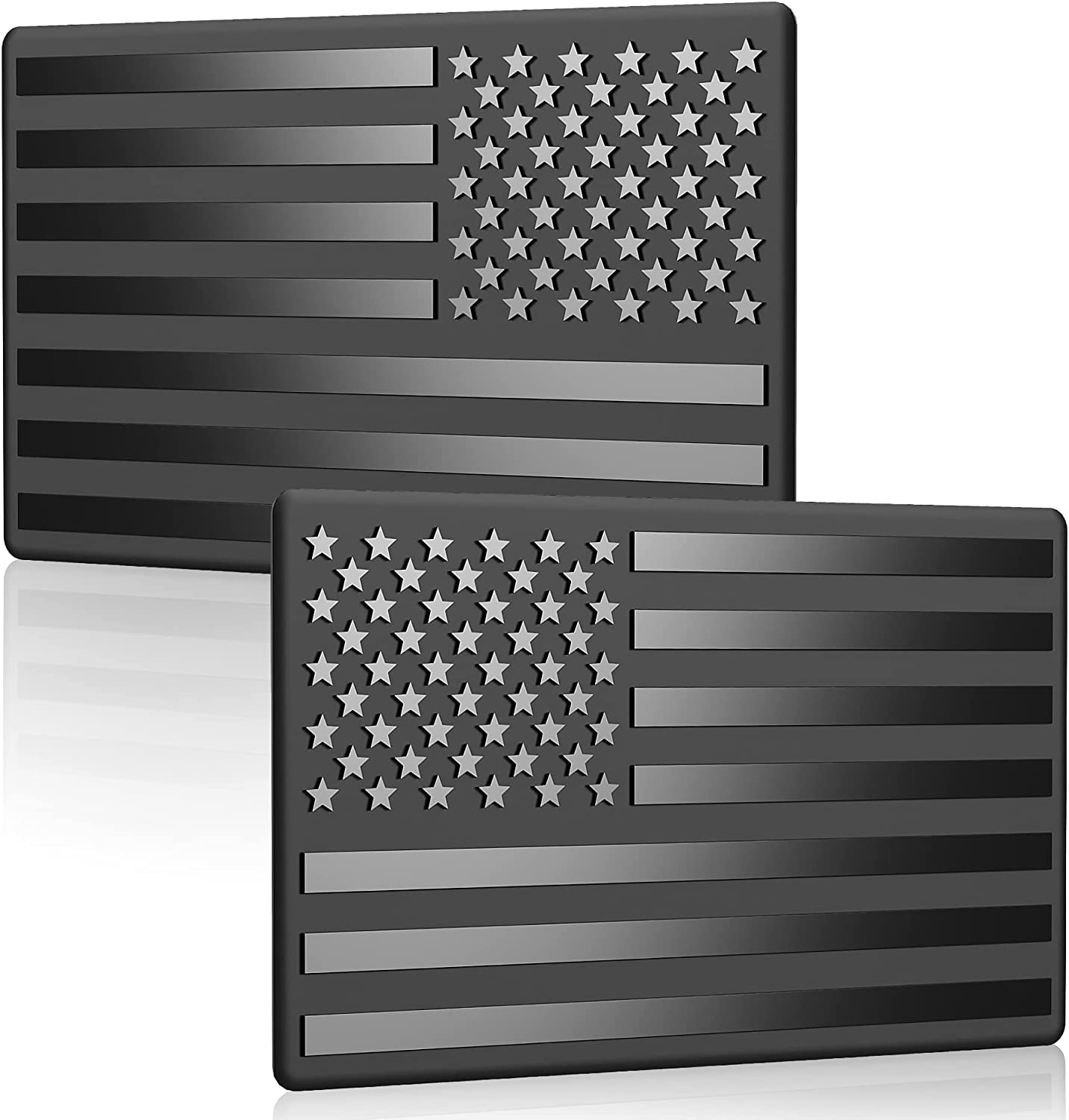 2 Pack Car American Flag Sticker Black 3D US Decal for Vehicles 5"x 3" Small USA Bumper Emblem Sticker Compatible with Jeep Trucks RV SUV
2 Pack Car American Flag Sticker Black 3D US Decal for Vehicles 5"x 3" Small USA Bumper Emblem Sticker Compatible with Jeep Trucks RV SUV