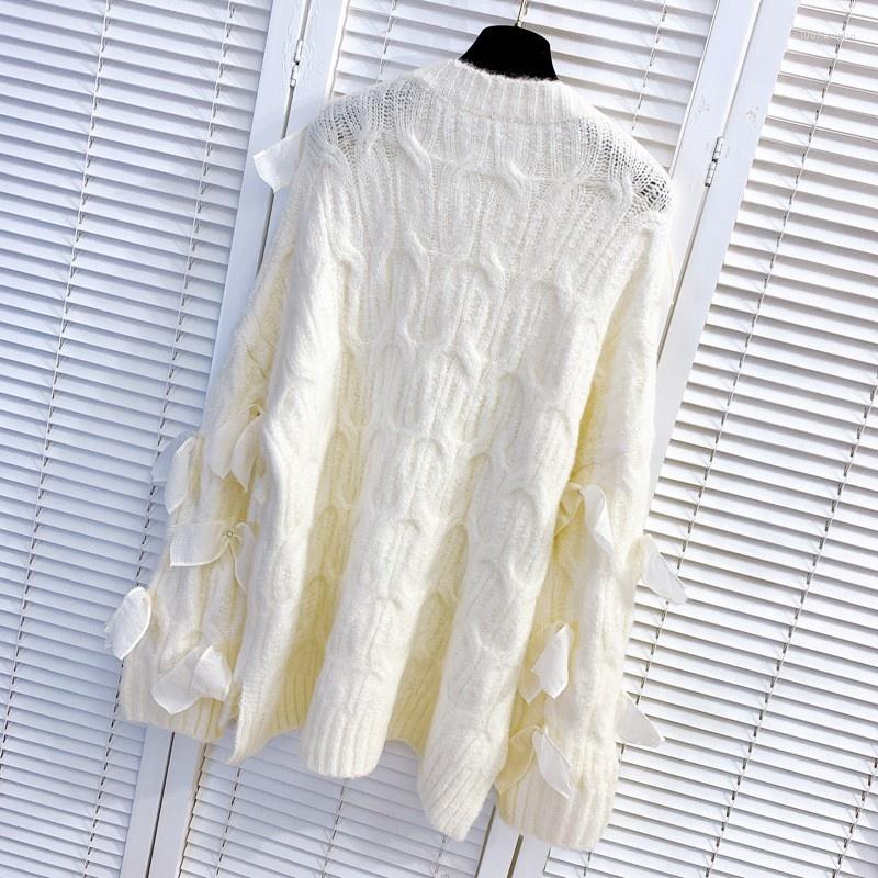 Women's Sweaters Bowknot Sweet Pullover Sweater Women Autumn Winter Long Sleeve Loose Fit Casual Knitted Top Solid Color Fashion Female, Apricot
Women's Sweaters Bowknot Sweet Pullover Sweater Women Autumn Winter Long Sleeve Loose Fit Casual Knitted Top Solid Color Fashion Female, Apricot