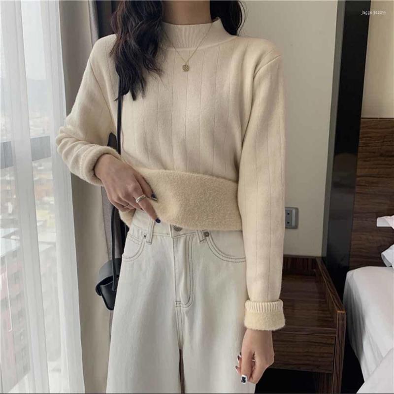 Women's Sweaters 2022 Winter Half Neck Slim Long Sleeved One Piece Velvet Thickened Base Pullover Sweater For Women Fashion, Picture color
Women's Sweaters 2022 Winter Half Neck Slim Long Sleeved One Piece Velvet Thickened Base Pullover Sweater For Women Fashion, Picture color