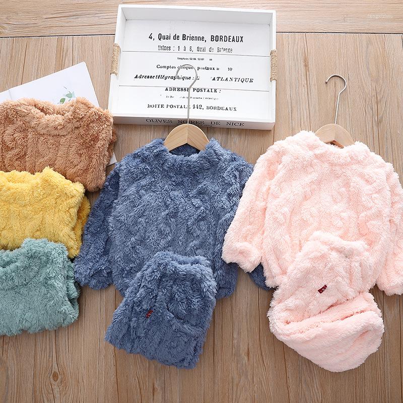 Clothing Sets 1 2 3 4 5 Years Autumn Winter Plush Boys Keep Warm Fashion Flannel Top And Pants Girls Suits Birthday Kids Clothes, As the picture 
Clothing Sets 1 2 3 4 5 Years Autumn Winter Plush Boys Keep Warm Fashion Flannel Top And Pants Girls Suits Birthday Kids Clothes, As the picture