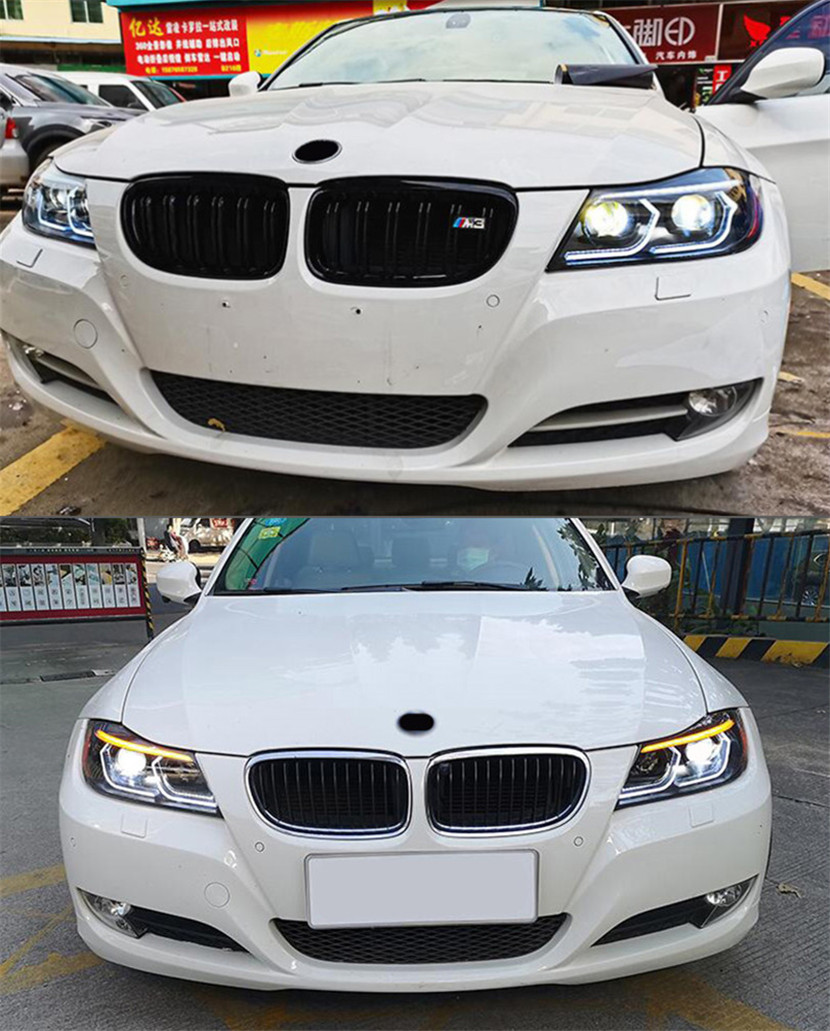 Car Styling Front Lamp for BMW E90 Headlights 2005-2012 320i 318i 323i 325i E90 Headlight DRL Hid Bi Xenon Beam Accessories