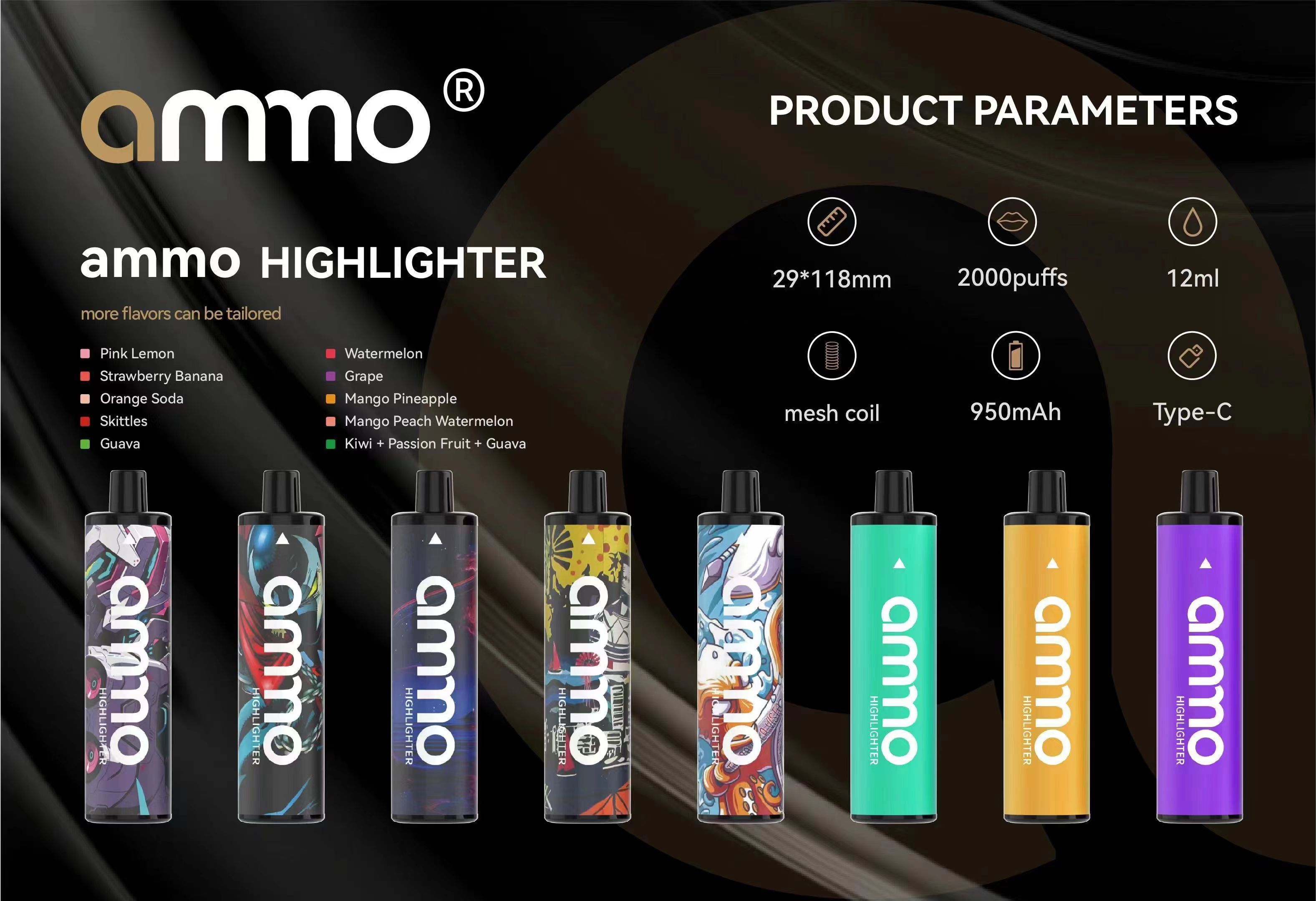 Original Amno highlighter Disposable E cigarettes 2000 Puffs Vape 12ml Pre-filled Pods Cartridge 950mAh Battery Vaporizer puff 800 1600 2800 xxl elves bar 1500 5000
Original Amno highlighter Disposable E cigarettes 2000 Puffs Vape 12ml Pre-filled Pods Cartridge 950mAh Battery Vaporizer puff 800 1600 2800 xxl elves bar 1500 5000