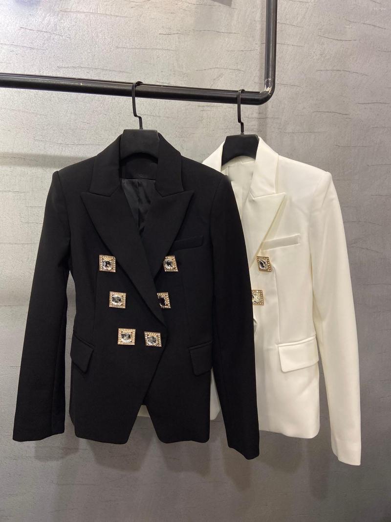 Women' Suits Women Spring Fashion Luxury Diamonds Double Breasted Blazer Jacket Ladies Casual Slim Coat 2 Color Gdnz 3.01, Black
Women' Suits Women Spring Fashion Luxury Diamonds Double Breasted Blazer Jacket Ladies Casual Slim Coat 2 Color Gdnz 3.01, Black