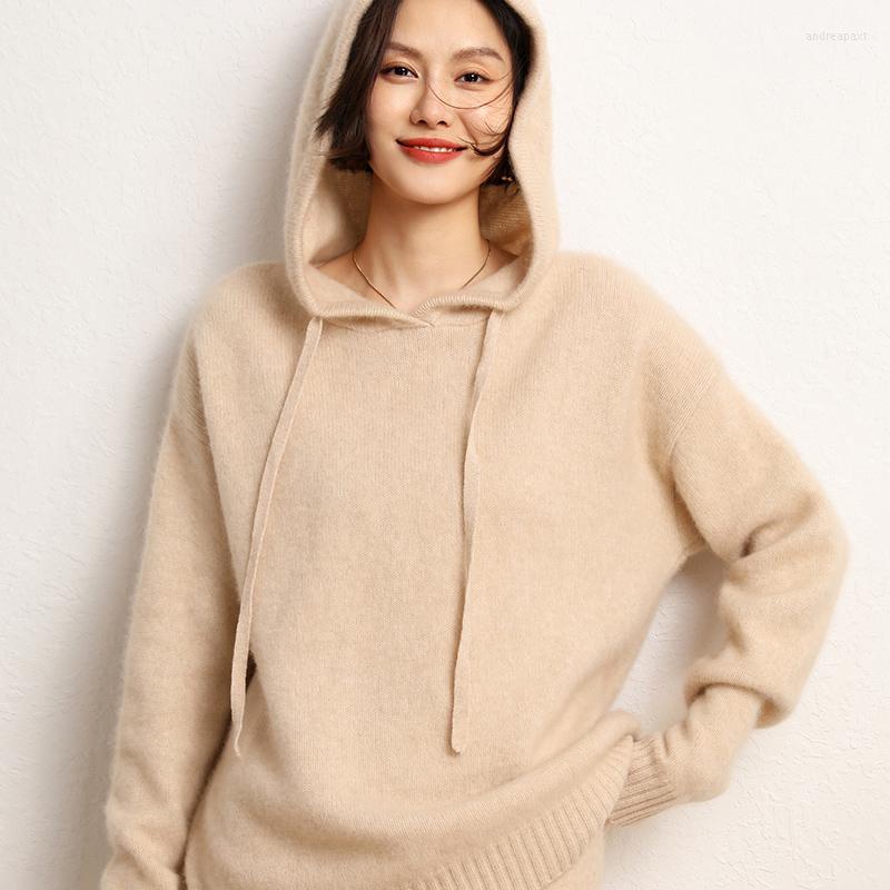 Women's Sweaters High-end 2022 Autumn/Winter Women's Pure Cashmere Sweater Knitted Hooded Jumper Coat Lady's Thicken Pullovers Warm, Beige
Women's Sweaters High-end 2022 Autumn/Winter Women's Pure Cashmere Sweater Knitted Hooded Jumper Coat Lady's Thicken Pullovers Warm, Beige