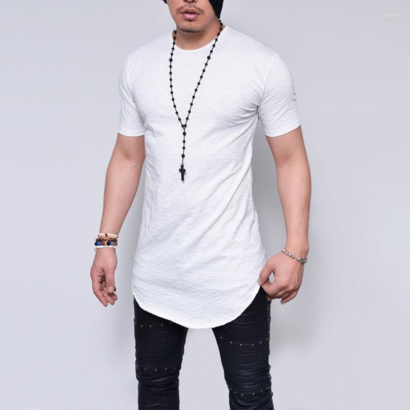 

Men's Suits NO.2-2286-2022 Brand Men's T Shirt Round Neck Solid-colored T-shirt For Male Round-neck Medium And Long Section Tops Tshirt, 2288