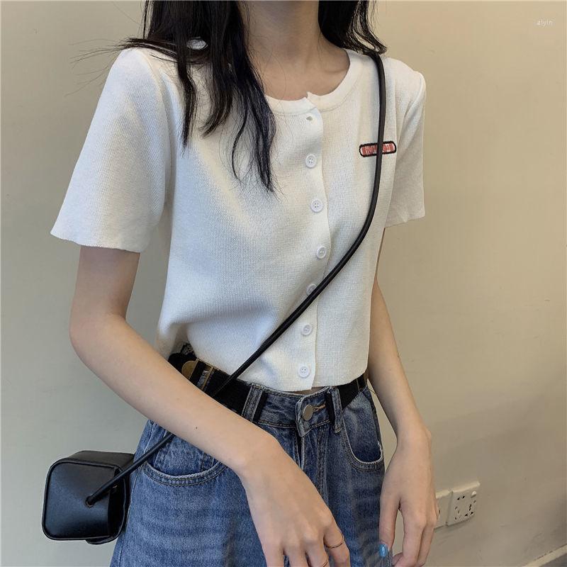 Women' T Shirts Woman Tshirts Top Women' 2022 Summer Short-Sleeved Knitwear Short Model In White Color Crop Mujer Camisetas, Red
Women' T Shirts Woman Tshirts Top Women' 2022 Summer Short-Sleeved Knitwear Short Model In White Color Crop Mujer Camisetas, Red