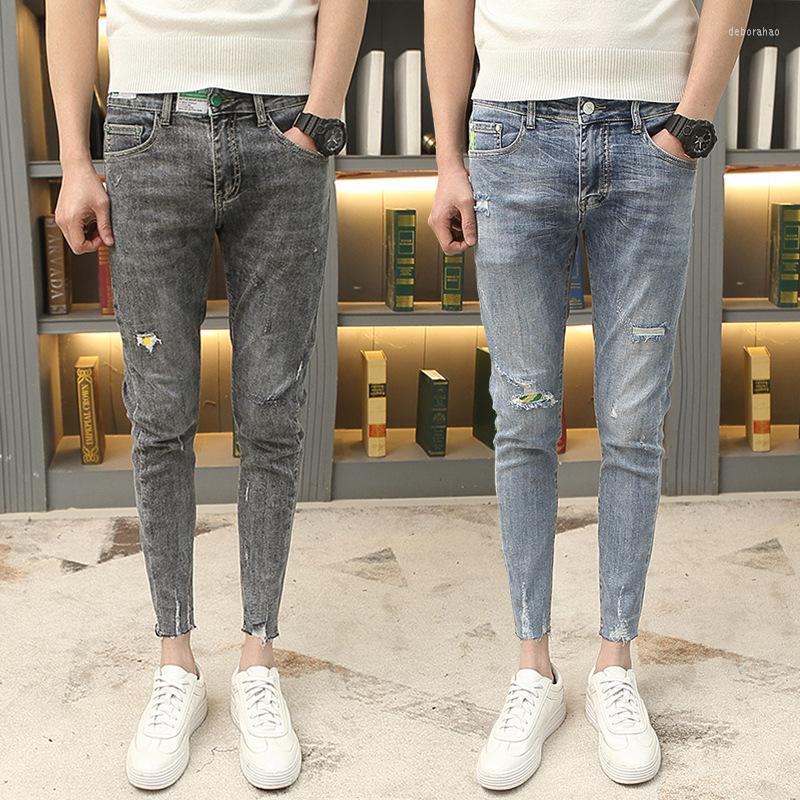 Men's Pants Denim Jeans Men's Holes Korean Slim Feet Ankle Length Vibrato Brand Wild Trend Teenager Pencil, Dark grey
Men's Pants Denim Jeans Men's Holes Korean Slim Feet Ankle Length Vibrato Brand Wild Trend Teenager Pencil, Dark grey