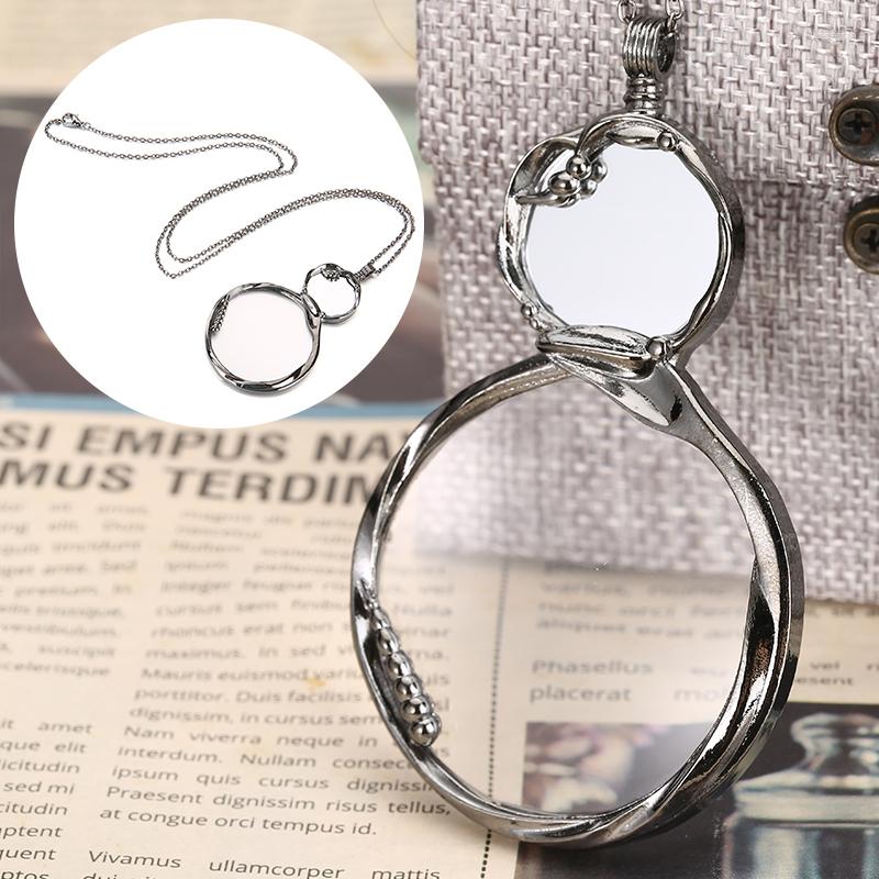 Pendant Necklaces Creative Mirror Magnifier Necklace Metal Pendent Practical Magnifiers Portable Magnification Tool Pendents
Pendant Necklaces Creative Mirror Magnifier Necklace Metal Pendent Practical Magnifiers Portable Magnification Tool Pendents