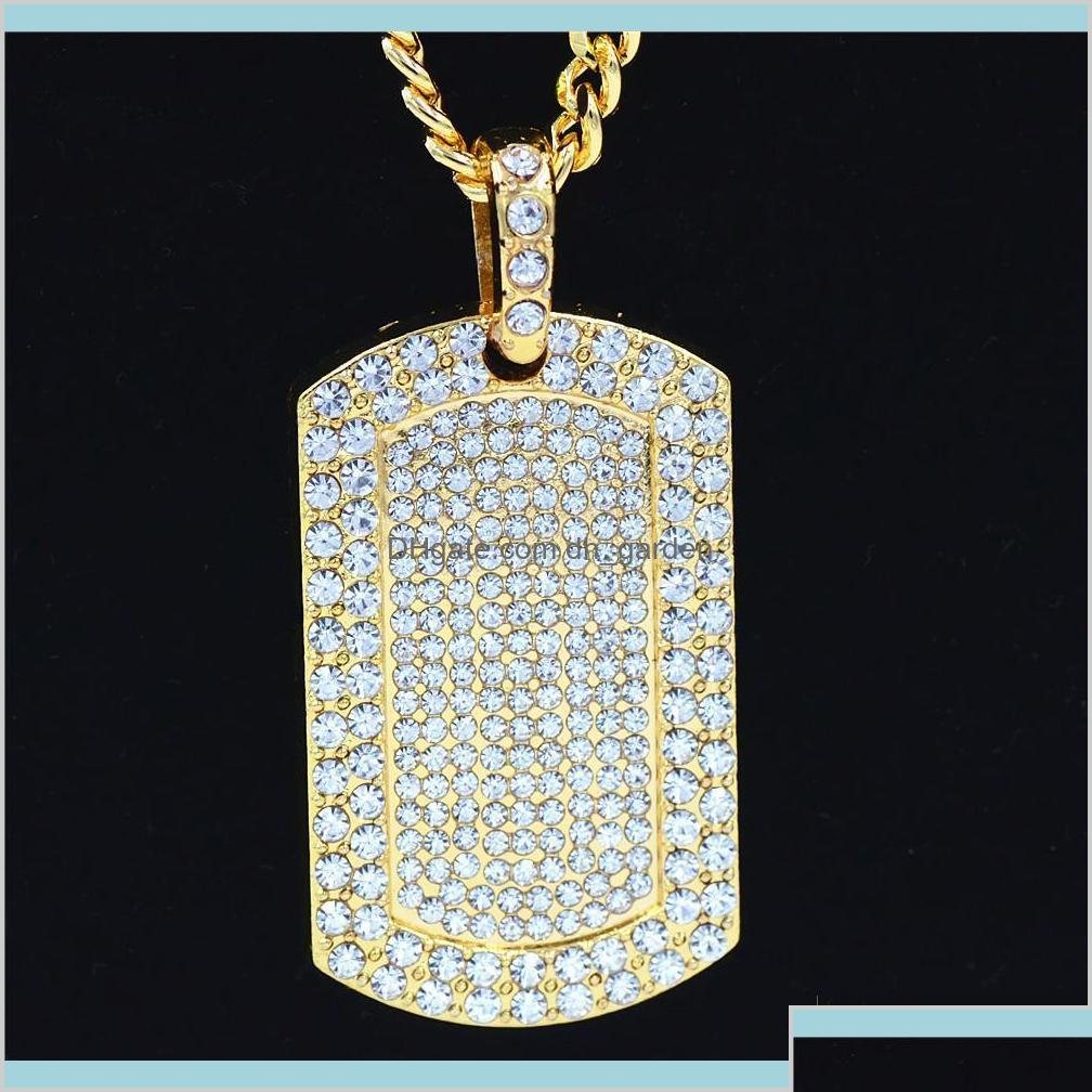 Pendant Necklaces Mens Jewelry Vintage Filled Iced Out Rhinestone Gold Color Charm Square Dog Tag Necklace With Cuban Chain Hip Hop Otgn7
Pendant Necklaces Mens Jewelry Vintage Filled Iced Out Rhinestone Gold Color Charm Square Dog Tag Necklace With Cuban Chain Hip Hop Otgn7