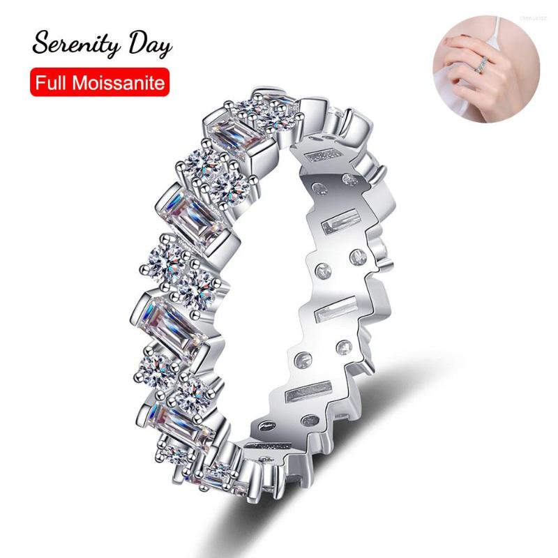 Cluster Rings Serenity Day S925 Sterling Silver Plate Pt950 Jewelry D Color Emerald And Round Cut 3.8 Full Moissanite Row Ring Wholesale
Cluster Rings Serenity Day S925 Sterling Silver Plate Pt950 Jewelry D Color Emerald And Round Cut 3.8 Full Moissanite Row Ring Wholesale