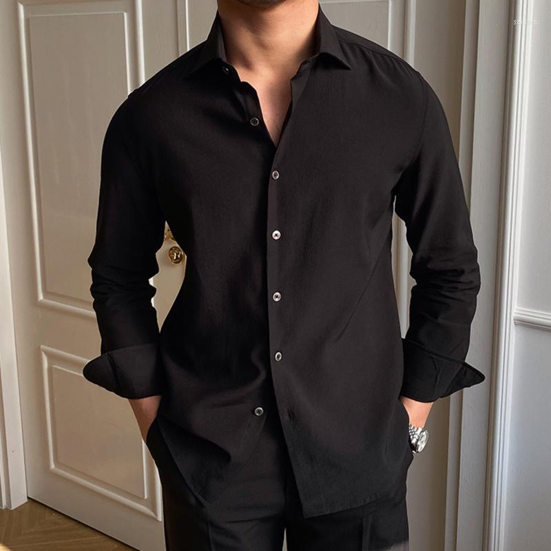Men's Casual Shirts 2022 British Style Tuxedo For Men Camisa Hombre Long Sleeve Shirt Slim Business Korean Fashion Trendy Man, Black
Men's Casual Shirts 2022 British Style Tuxedo For Men Camisa Hombre Long Sleeve Shirt Slim Business Korean Fashion Trendy Man, Black
