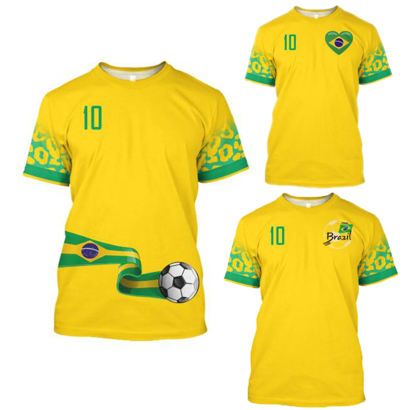 2022 World Cup Fans Jumeast Brazil Football Jerseys Graphic T-Shirts Flag Tees Soccer Printed T Shirty Yellow Mesh Sport Sweats Clothing Team Shirt, No ship
2022 World Cup Fans Jumeast Brazil Football Jerseys Graphic T-Shirts Flag Tees Soccer Printed T Shirty Yellow Mesh Sport Sweats Clothing Team Shirt, No ship