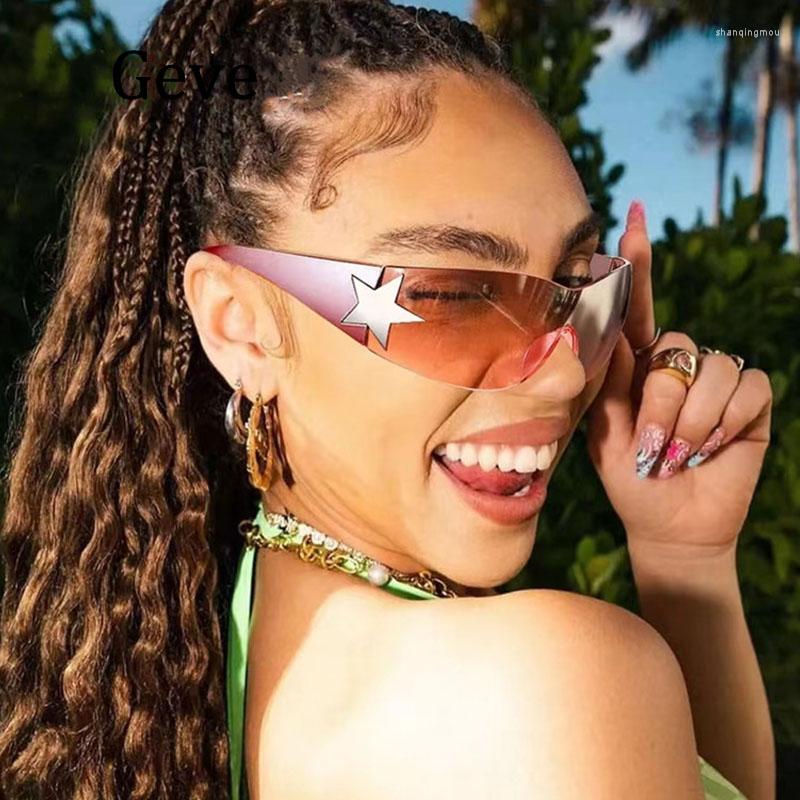Sunglasses One Piece Punk Men Women Designer Oversized Rimless Sports Fashion Y2k Shades UV400
Sunglasses One Piece Punk Men Women Designer Oversized Rimless Sports Fashion Y2k Shades UV400