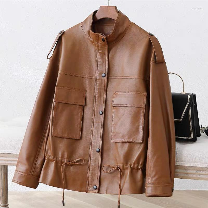 Women's Leather 2022 Arrival Women Genuine Sheepskin Spring Autumn Fashion Classic Khaki Real Jacket Slim Coat, Black
Women's Leather 2022 Arrival Women Genuine Sheepskin Spring Autumn Fashion Classic Khaki Real Jacket Slim Coat, Black