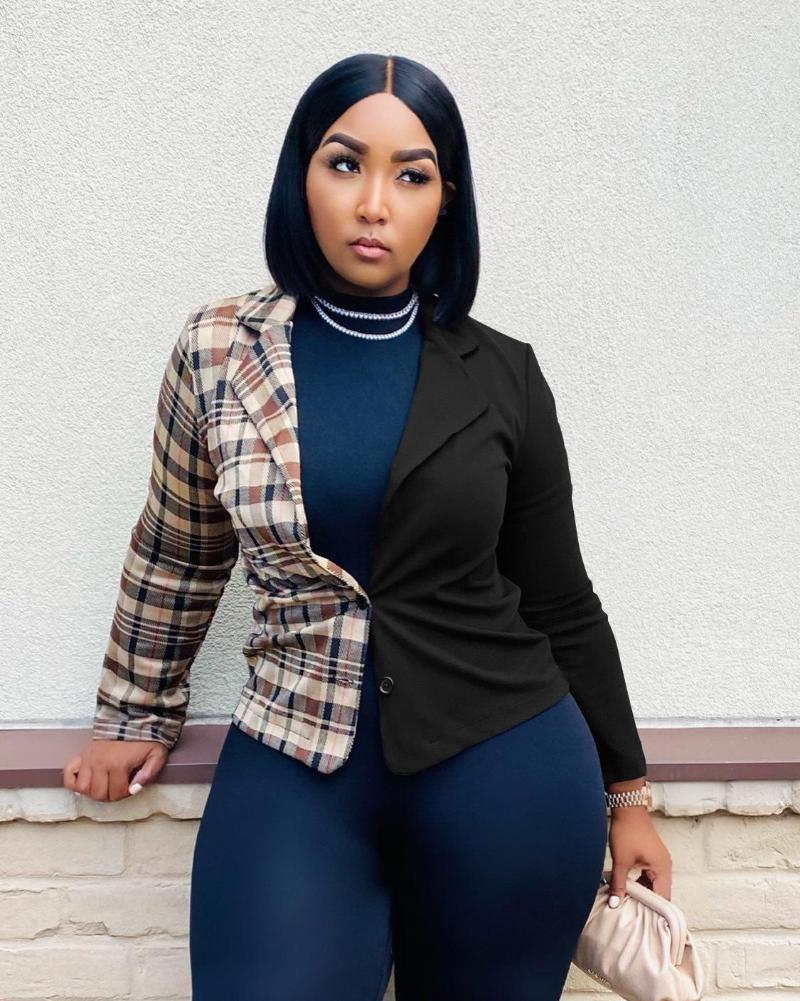 Women's Suits Felyn 2022 Quality Fashion Design Blazer Autumn Color Matching Notched Button Close-fitting Classy, Blue
Women's Suits Felyn 2022 Quality Fashion Design Blazer Autumn Color Matching Notched Button Close-fitting Classy, Blue