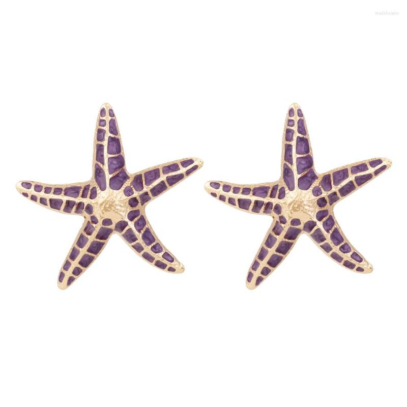 Stud Earrings Big Purple Enamel Starfish For Women Fashion Bohemian Vintage Ocean Animal Jewelry Party Holiday Accessories
Stud Earrings Big Purple Enamel Starfish For Women Fashion Bohemian Vintage Ocean Animal Jewelry Party Holiday Accessories