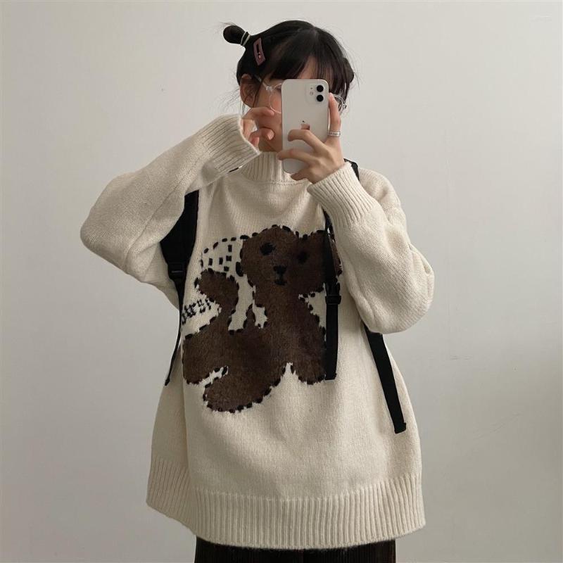 Women' Sweaters Woman Chandails Winter Turtleneck Bear Brocade Sweater Women' Loose Coat, Blue
Women' Sweaters Woman Chandails Winter Turtleneck Bear Brocade Sweater Women' Loose Coat, Blue