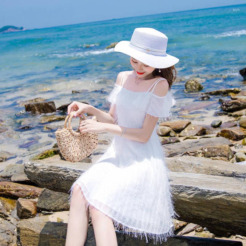 Casual Dresses Women 2022 Summer Dress Sling Off-Shoulder Chiffon Vestido De Mujer Femme Robe, White
Casual Dresses Women 2022 Summer Dress Sling Off-Shoulder Chiffon Vestido De Mujer Femme Robe, White
