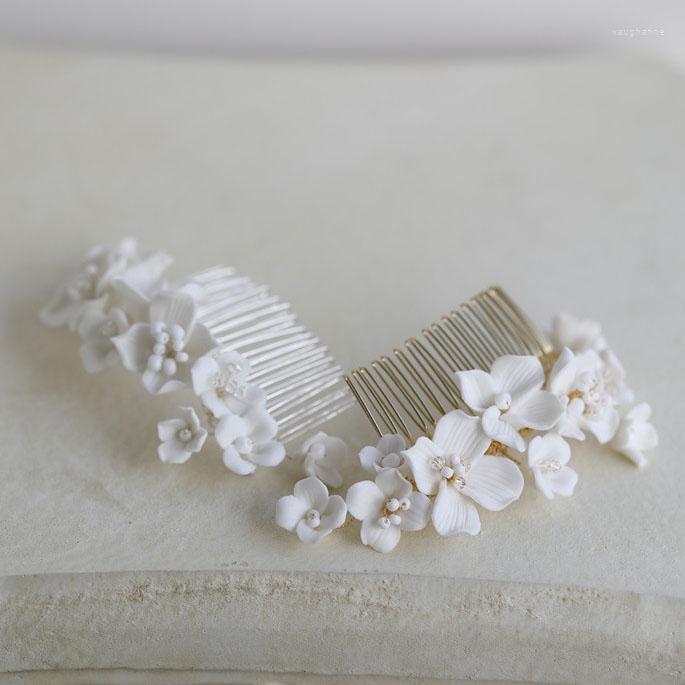 Hair Clips Bridal Jewelry Porcelain Flower Headband Headpieces Gold Silver Color Vintage Combs Hairpins For Brides Wedding Accessories
Hair Clips Bridal Jewelry Porcelain Flower Headband Headpieces Gold Silver Color Vintage Combs Hairpins For Brides Wedding Accessories