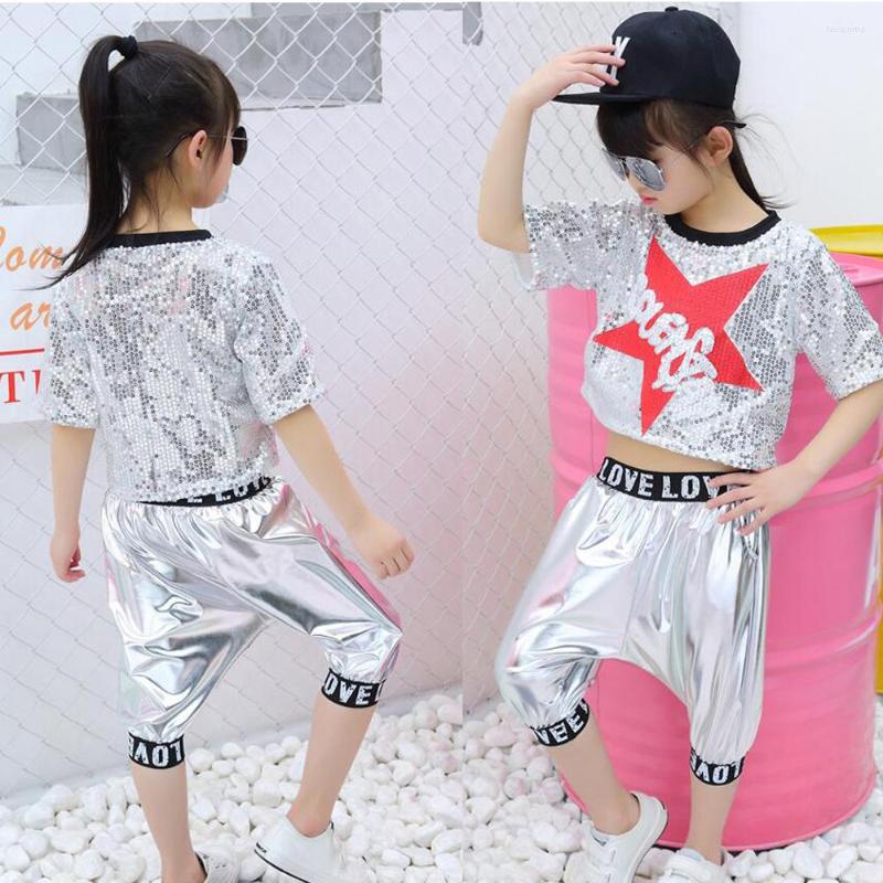 Stage Wear Girls Sequin Ballroom Top And Pant Set Jazz Hip Hop Dance Competition Costume For Kids Dancing Clothes Outfits
Stage Wear Girls Sequin Ballroom Top And Pant Set Jazz Hip Hop Dance Competition Costume For Kids Dancing Clothes Outfits