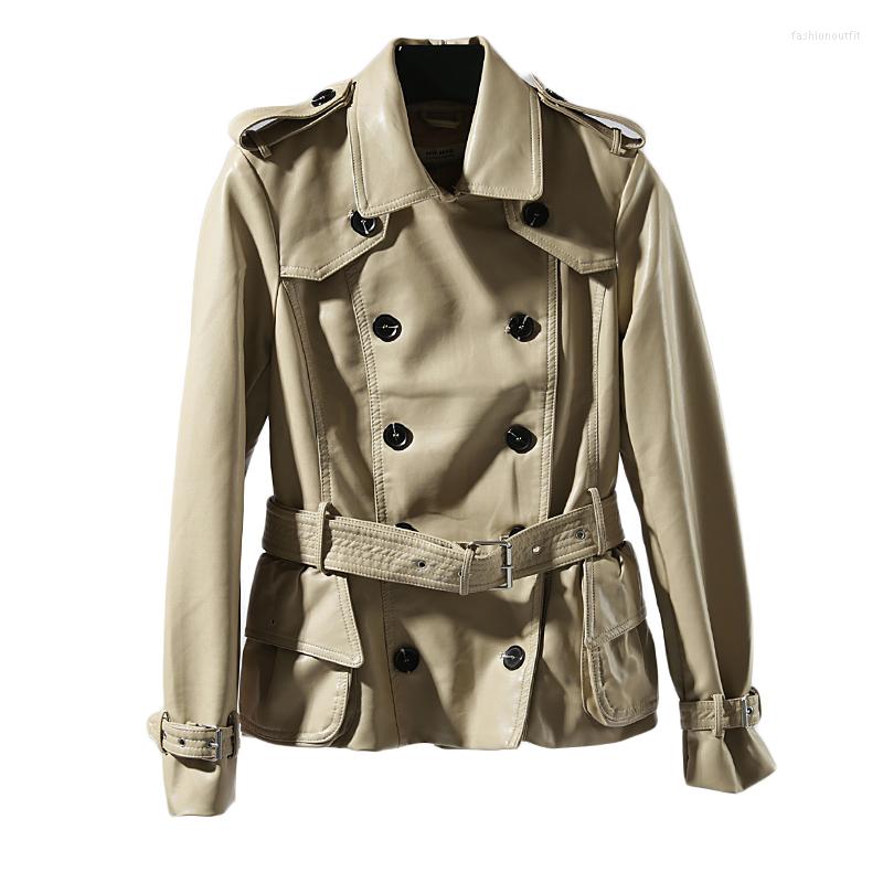 Women' Leather England Style Fashion Double Breasted Locomotive Jacket Female Street Big Pockets Jackets With Belt Wq2448, Black
Women' Leather England Style Fashion Double Breasted Locomotive Jacket Female Street Big Pockets Jackets With Belt Wq2448, Black