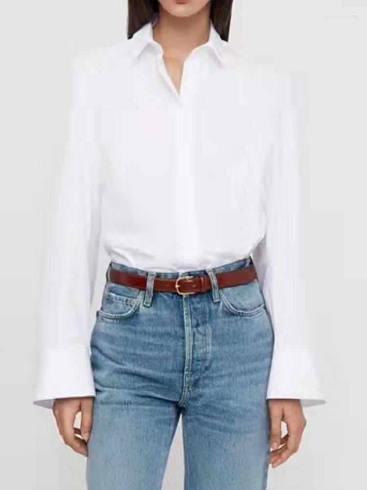 Women's Blouses Women Shirt 2022 Cotton Crisp White With Loose Collar And Wide Sleeves
Women's Blouses Women Shirt 2022 Cotton Crisp White With Loose Collar And Wide Sleeves