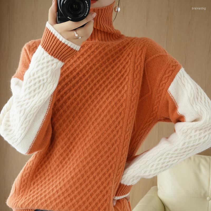 Women' Sweaters 2022 High-Neck Cashmere Sweater Women' Pullover Color Matching Long-Sleeved Short Inner Knit Warm Bottoming Shirt, Pink
Women' Sweaters 2022 High-Neck Cashmere Sweater Women' Pullover Color Matching Long-Sleeved Short Inner Knit Warm Bottoming Shirt, Pink