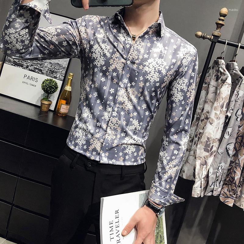 Men's Casual Shirts British Style Print Shirt Men Flower Slim Fit Party Dress Fashion Retro Business Autumn Long Sleeve, Gray
Men's Casual Shirts British Style Print Shirt Men Flower Slim Fit Party Dress Fashion Retro Business Autumn Long Sleeve, Gray