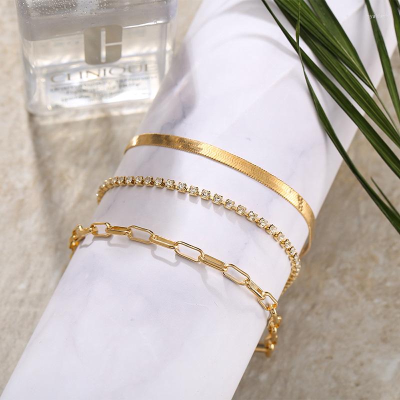 Anklets Multi-Layer Rhinestone Flat Snake Chain Set Ladies Metal Anklet Womens Ankle Bracelet Bohemian Sandal Jewelry
Anklets Multi-Layer Rhinestone Flat Snake Chain Set Ladies Metal Anklet Womens Ankle Bracelet Bohemian Sandal Jewelry