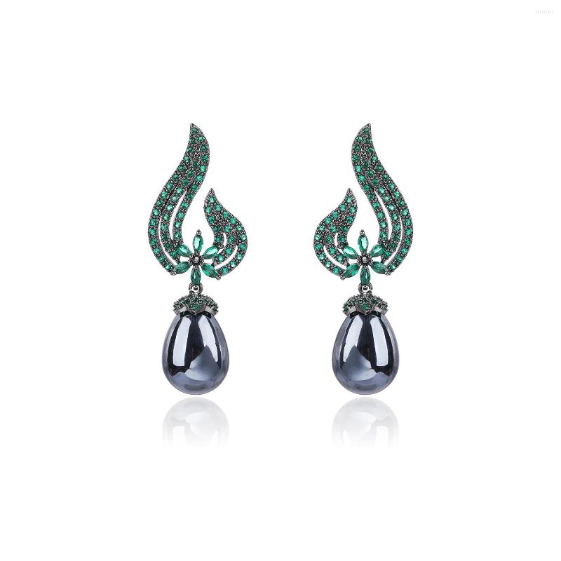 Dangle Earrings Fire Style Cubic Zircon Drop For Wedding Pearl Earring Bridal Women Girl Gift Jewelry Accessories CE11818
Dangle Earrings Fire Style Cubic Zircon Drop For Wedding Pearl Earring Bridal Women Girl Gift Jewelry Accessories CE11818