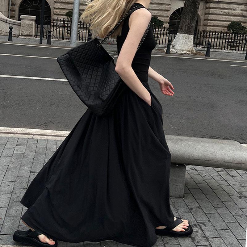 Casual Dresses 2022 Summer Sporty Party Female Slim Fit Long Sleeveless Vest Dress, Black
Casual Dresses 2022 Summer Sporty Party Female Slim Fit Long Sleeveless Vest Dress, Black