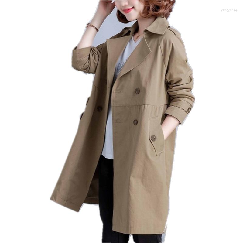 Women's Trench Coats 2022 Women Coat Solid Color Windbreaker Spring Autumn Small Loose Medium Length Overcoat Leisure Plus Size 4XL, Khaki
Women's Trench Coats 2022 Women Coat Solid Color Windbreaker Spring Autumn Small Loose Medium Length Overcoat Leisure Plus Size 4XL, Khaki