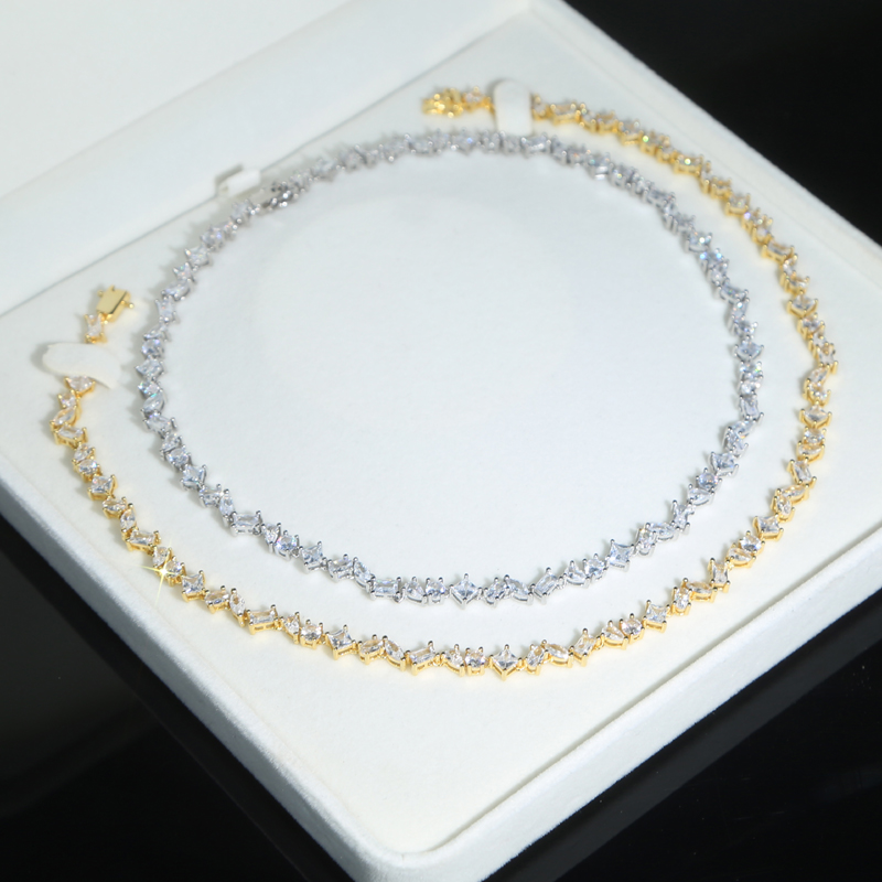 New Styles Multi Shape White Cz Necklace Plated Silver Gold for Women Lady Party Engagement Wedding Choker Necklaces Jewelry Drop Ship
New Styles Multi Shape White Cz Necklace Plated Silver Gold for Women Lady Party Engagement Wedding Choker Necklaces Jewelry Drop Ship