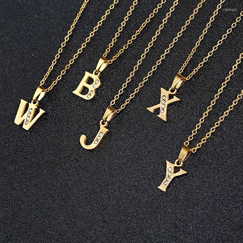 Pendant Necklaces Wholesale 26pcs Tiny Cute Gold Color A-Z 26 Letters Necklace CZ Charm Fasion Party Jewelry Gift For Women Men
Pendant Necklaces Wholesale 26pcs Tiny Cute Gold Color A-Z 26 Letters Necklace CZ Charm Fasion Party Jewelry Gift For Women Men