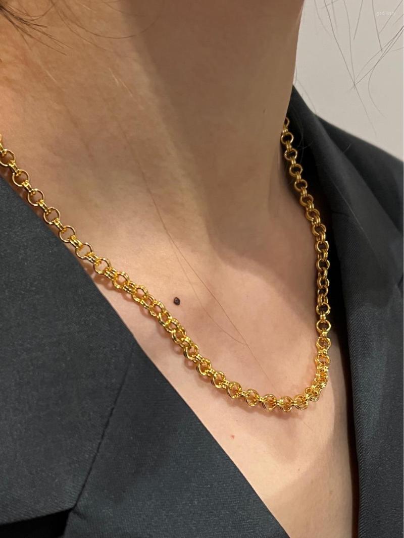 Chains Stainless Steel Rolo Oval Link Chain Necklace Tarnish Free Hip Hop Big Chunky Aluminum Gold Clavicle Jewelry
Chains Stainless Steel Rolo Oval Link Chain Necklace Tarnish Free Hip Hop Big Chunky Aluminum Gold Clavicle Jewelry