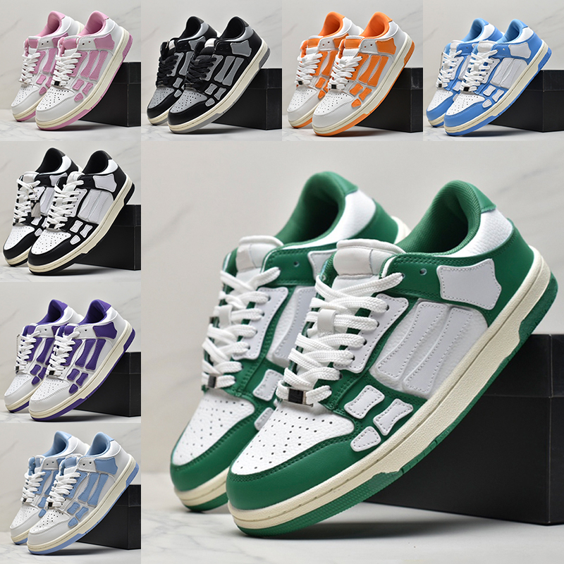 Skel top low Casual Shoes Designer sneakers mens Low Genuine Leather bones runner Black grey white green lilac orange lime red men women luxury sports trainers, 10# white blue
Skel top low Casual Shoes Designer sneakers mens Low Genuine Leather bones runner Black grey white green lilac orange lime red men women luxury sports trainers, 10# white blue