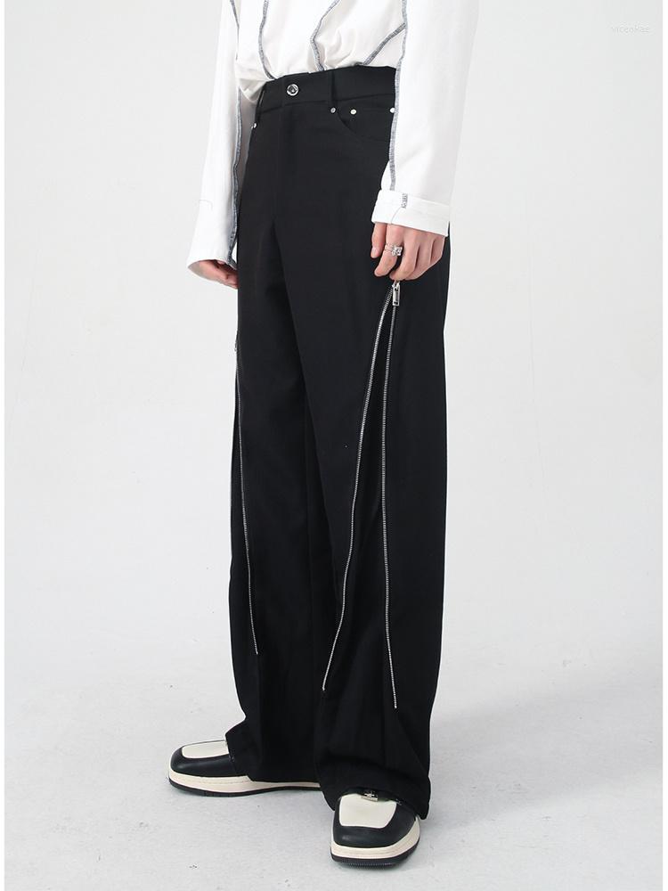 Men's Pants Autumn Men's Korean Loose Zipper Decoration Design Casual 2023 Wide Leg Solid Color Male Trousers 2A6275, Black
Men's Pants Autumn Men's Korean Loose Zipper Decoration Design Casual 2023 Wide Leg Solid Color Male Trousers 2A6275, Black
